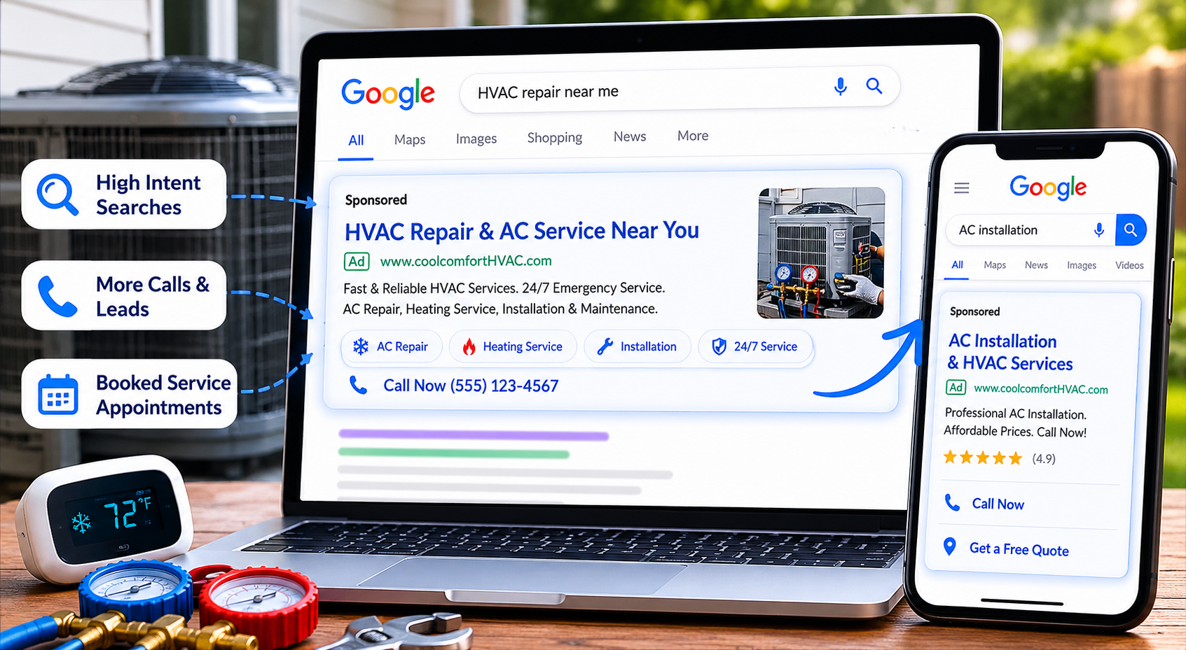 HVAC PPC campaigns
